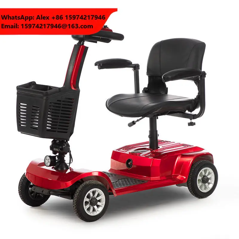 Best Selling In 2024 Shopping Travel Essential Elderly Foldable Four-Wheeled Electric Mobility Scooter