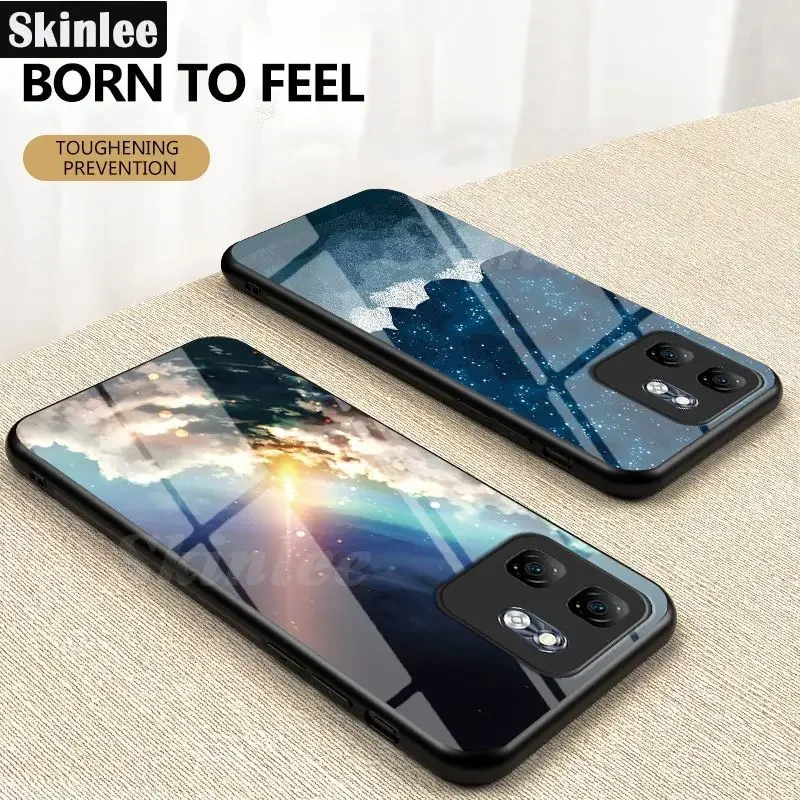 Auroras For infinix Hot 50i 9 Smart Case Glossy Glass Cosmic Starry Sky Hard Shell For Infinix Hot 50 4G 50 Infinix Cover Fundas