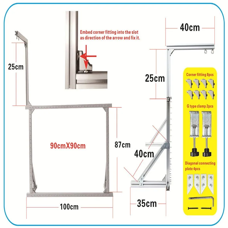 

Каркас для ковров ручной работы своими руками Рамка из алюминиевого сплава с тафтингом