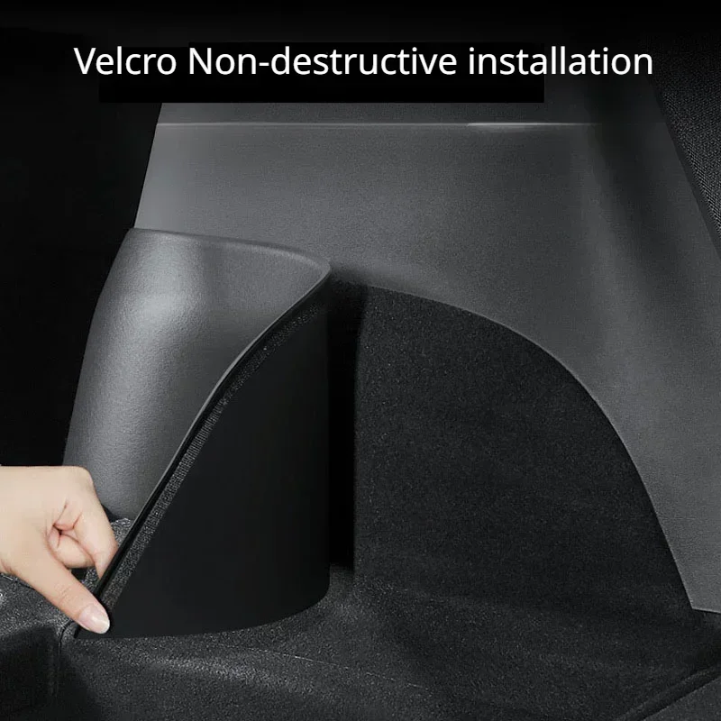 TPE Trunk Side Guard Panel Sides protezione in pelle scamosciata per Tesla Model Y berlino cuscino del sedile posteriore Trunk Sill Bar accessori