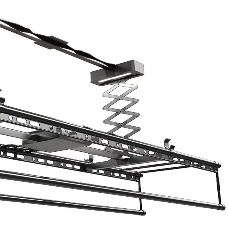 Foldable Electric Ceiling Clothes Drying Rack with Remote Control Timer Stop 35KG Capacity Aluminium Alloy for Home Balcony