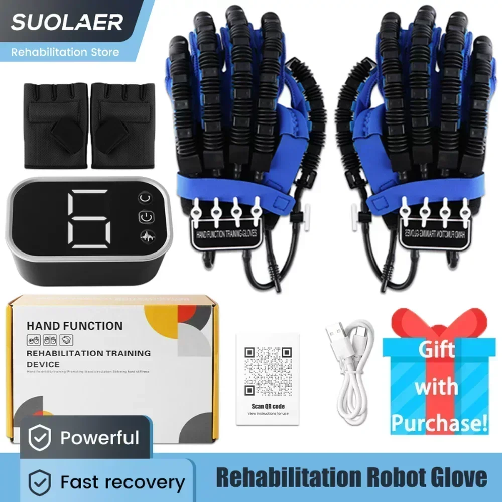 Hemiplegia Robot Gloves Hand Exercise Tool for Stroke Patient Robotic Rehabilitation Glove Cerebral Infarction Paralyzed Recover