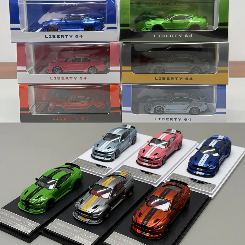 1-64-the-6th-generation-wild-pony-clinched-widebody-modification-alloy-casting-miniature-simulation-car-trend-toy-model