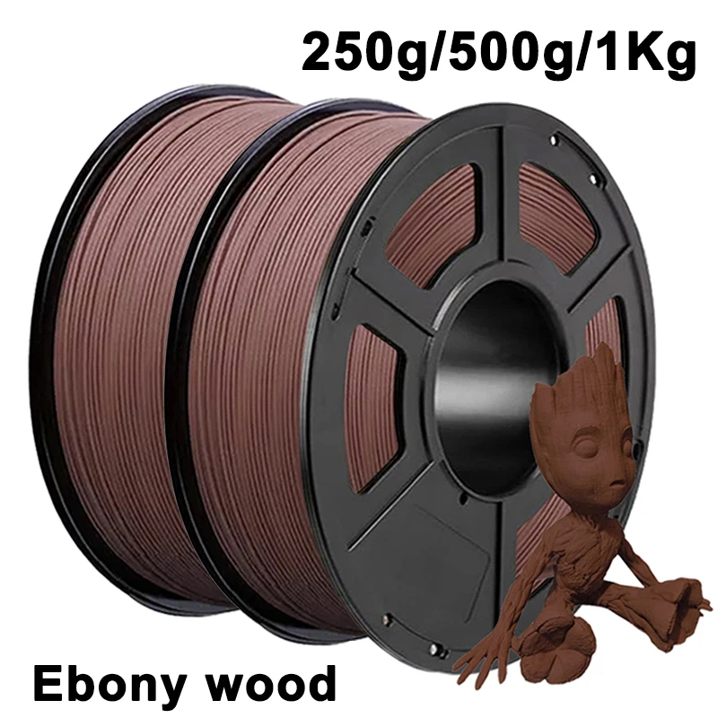 

250g 500g 1Kg 3D Printer Filament PLA Cherry wood 1.75mm 3D Printing Materials Cherry wood Pla Ebony wood