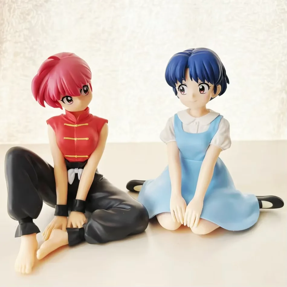 

In Stock 10CM Ranma 1/2 Tendou Akane Ranma PVC Anime Figure Periphery Kawaii Sitting Toys Desktop Car Ornaments Model Gift‘s