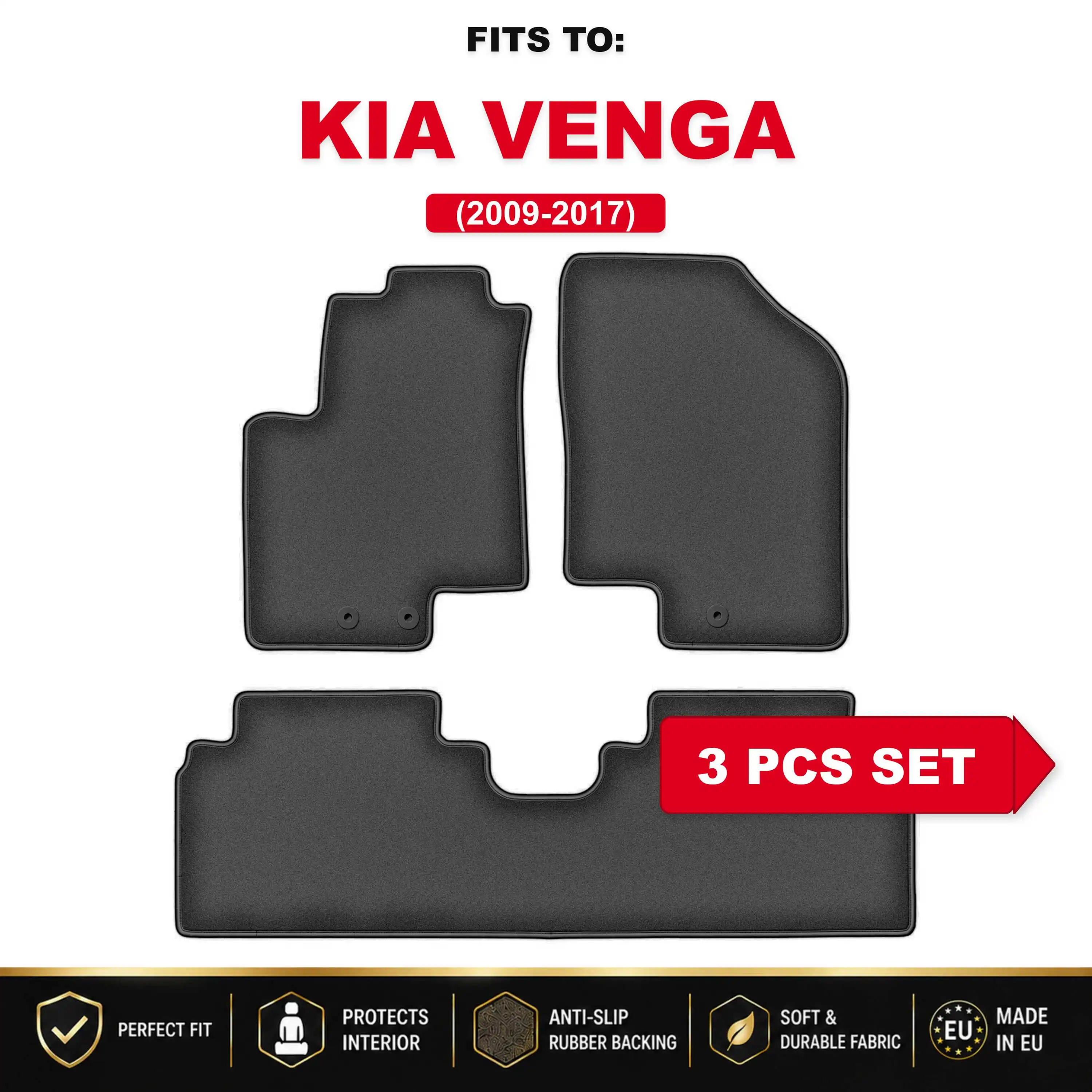 PREMIUM velours automatten voor: Hyundai ix20 2010-2018 minivan automatten set voor in de auto