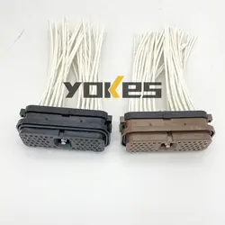 153-2620 153-2630 54 Pin Computer Board Controller Plug Connector 320C 320D Excavator Parts For CATERPILLAR
