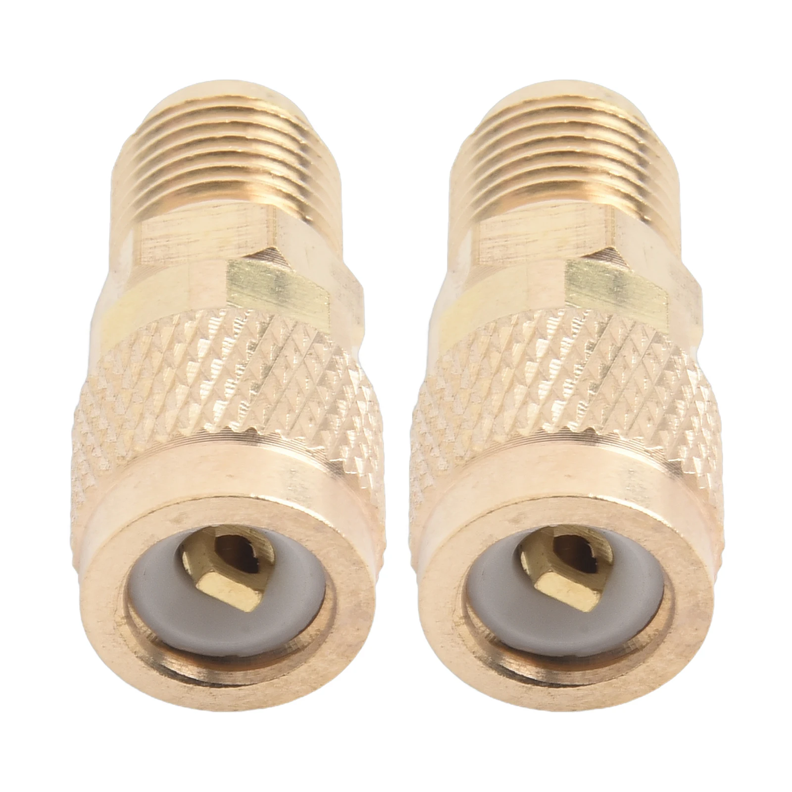 2pcs/set Adapters R410a Adapter 5/16 SAE F Quick Couplers To 1/4 SAE M Flare 5/16 SAE M To 1/4 SAE For R410 R32 R22