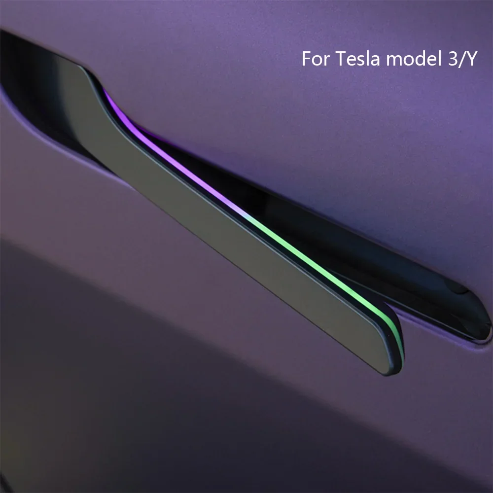 Electric Automatic Handle For Tesla Model 3/Y Car Outside Chrome Automatic Door Handle Opener Remote Control Intelligent