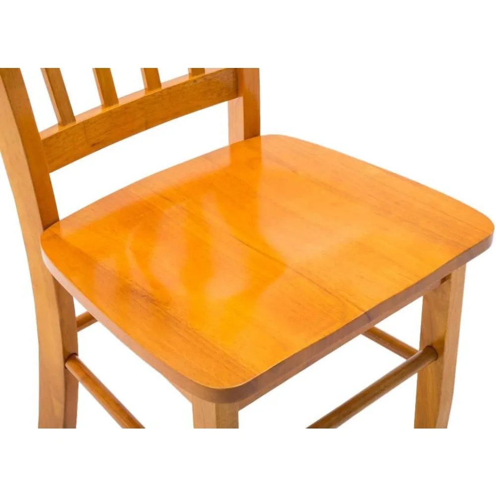 Cadeiras laterais de jantar estilo Oak Shaker, par