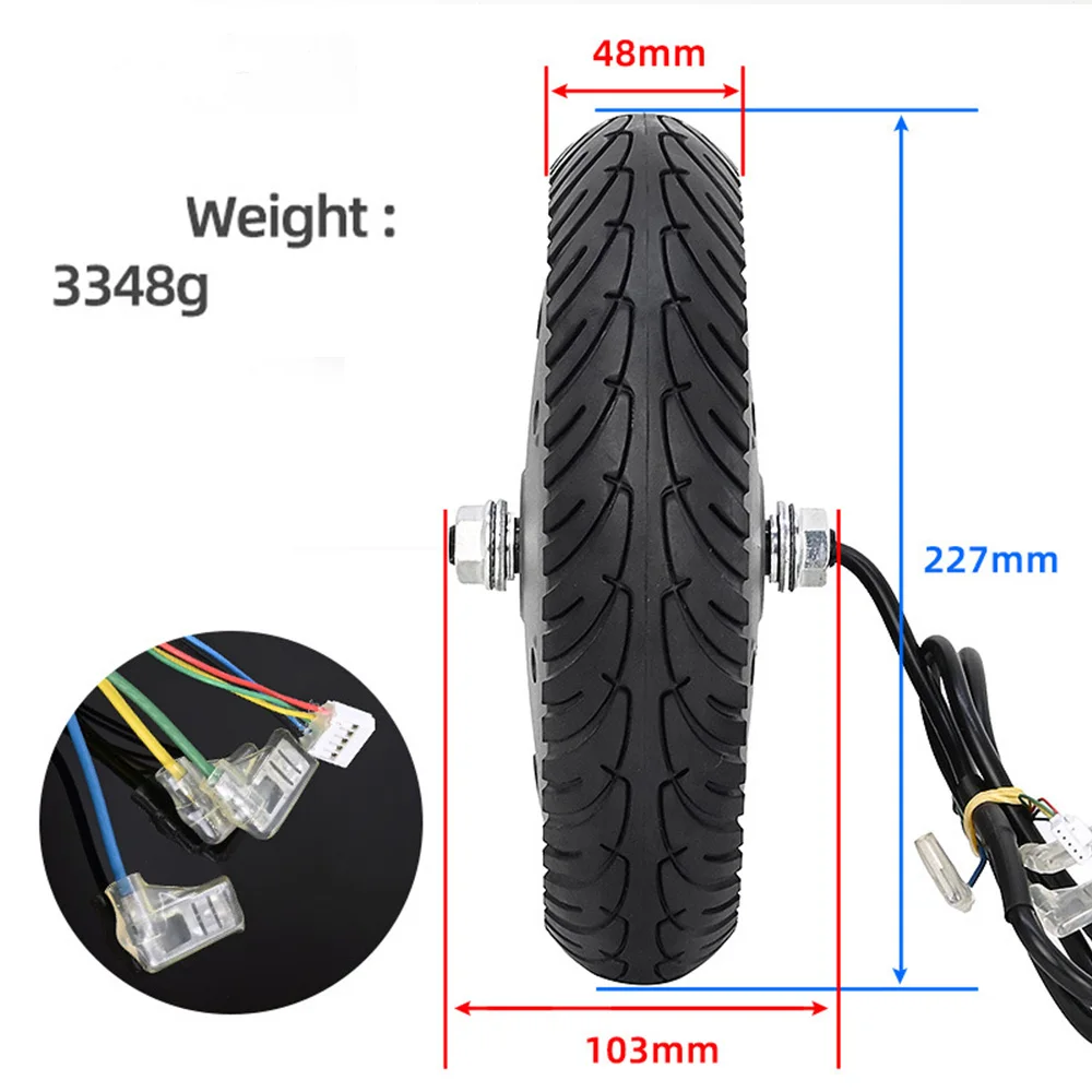 36V 350W Motor For Xiaomi M365 1S  Pro Electric Scooter 8.5 Inch Solid Tyre Wave Point Front Wheel Engine Parts