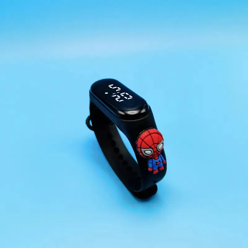 Orologio digitale per bambini impermeabile Disney Stitch LED Spiderman Hulk Orologio per bambini Orologio sportivo touch elettronico Regali per bambini