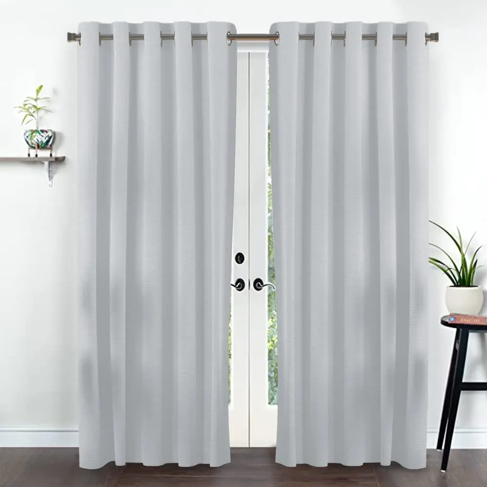 

Cotton Ains Long Durable Grommet With 2 Panels 84 Length X 42 Width Hes White| Sheer Backdrop Window