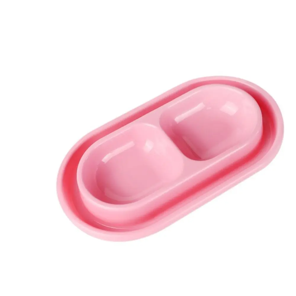 

Plastic Pet Feeding Double Bowls Rainproof Waterproof Pet Food Water Feeder Anti Ants Portable Dog Feeder Dispenser