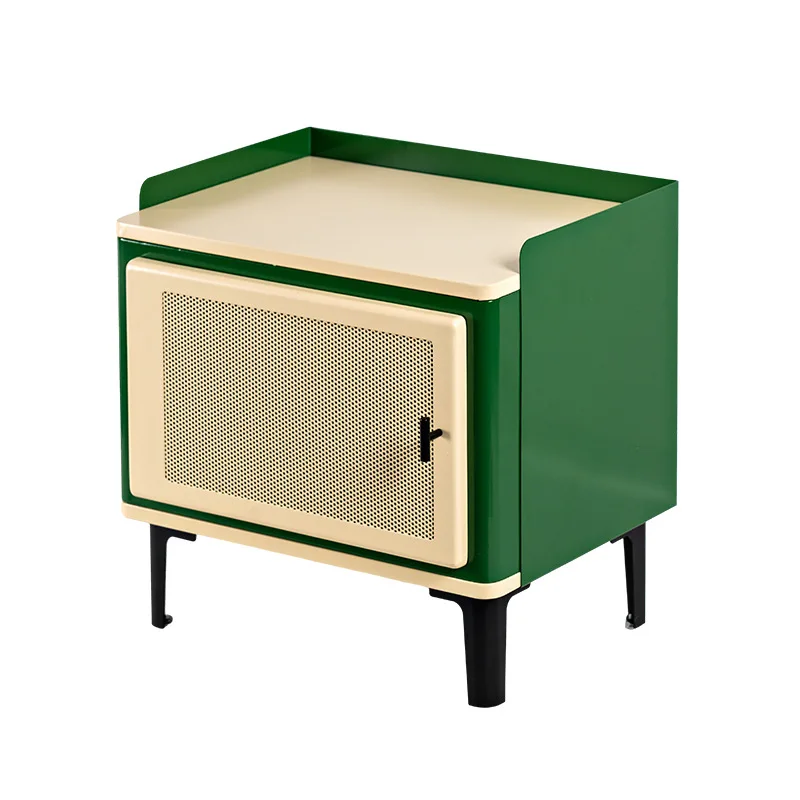 

Retro bedside table, household bedroom storage cabinet, modern small apartment, bedside cabinet.