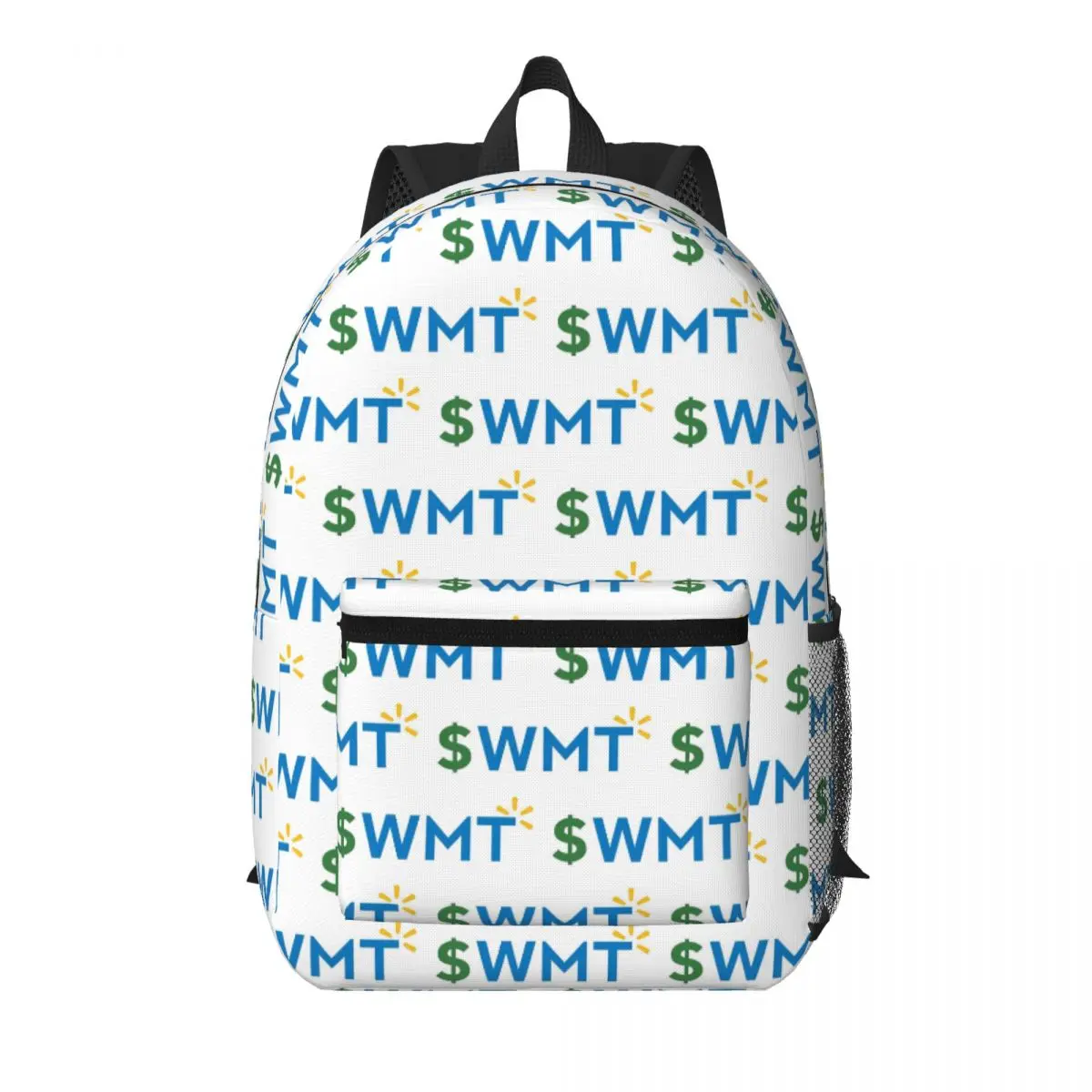 WMT Stock Ticker (Walmart) Student Backpack School Bag Hiking Travel Daypack for Boys Girls Bookbag Shoulder Bags