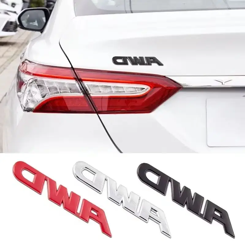 

3D Car Styling Chrome AWD Tail Emblem BadgeMetal Sticker Rear Decal Logo For Impreza Subaru Honda 4X4 Off Road SUV 4WD