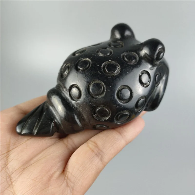 

Antique Miscellaneous Hongshan Culture Antique Crafts Iron Stone Three Feet Golden Toad Ornaments Hand Pieces Wholesale