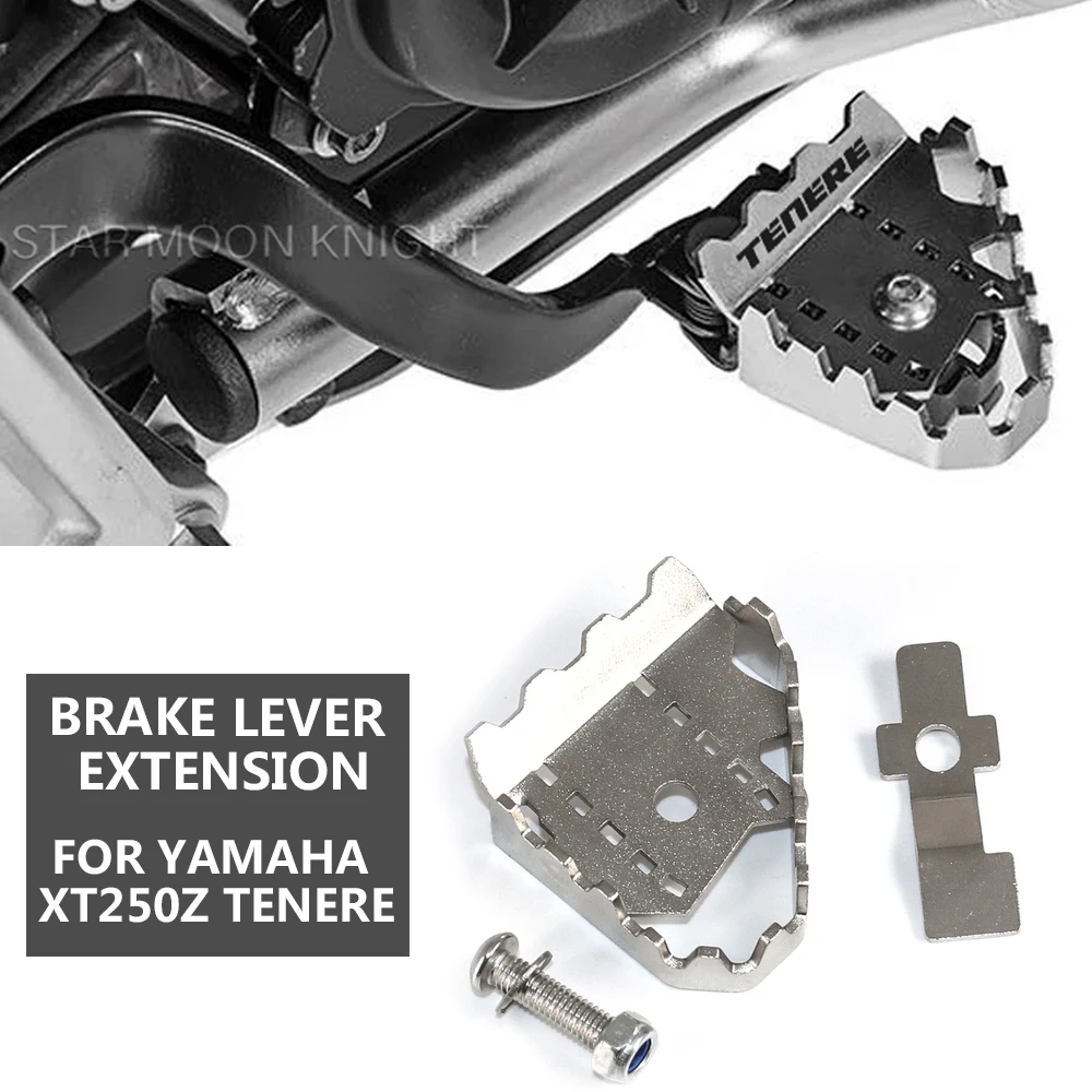 

For YAMAHA XT250Z Tenere XTZ 250 XTZ250 Motorcycle Accessories Brake Lever Extension Pedal Step Tip Plate Enlarge Extender