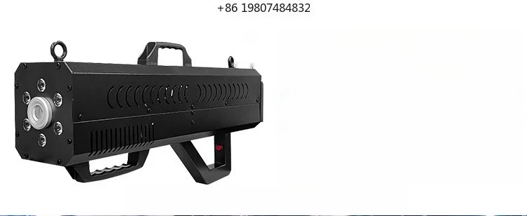 Hand Held Fog Steam Smoke Generator Portable DJ Smoke Shooter 1500W RGB Cannon Jet Music Festival Party Night Club