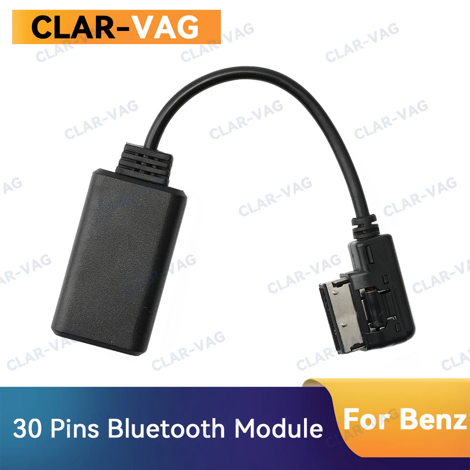 Car Bluetooth Module Aux Receiver Cable Adapter V5.0 BT MMI AMI Audio Music Auto bluetooth Cable 30 Pins For Mercedes Benz