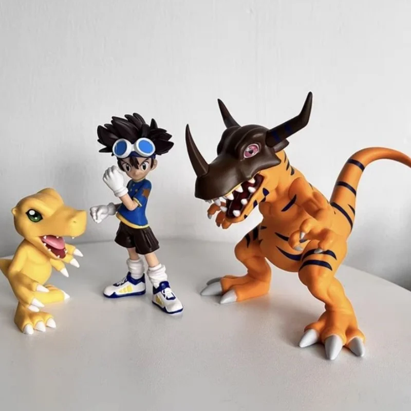 

Новые аниме-фигурки Digimon Gk Greymon Agumon, фигурка, милый Габумон, ПВХ, экшн-фигурка, Коллекционная модель, украшение, подарки на день рождения