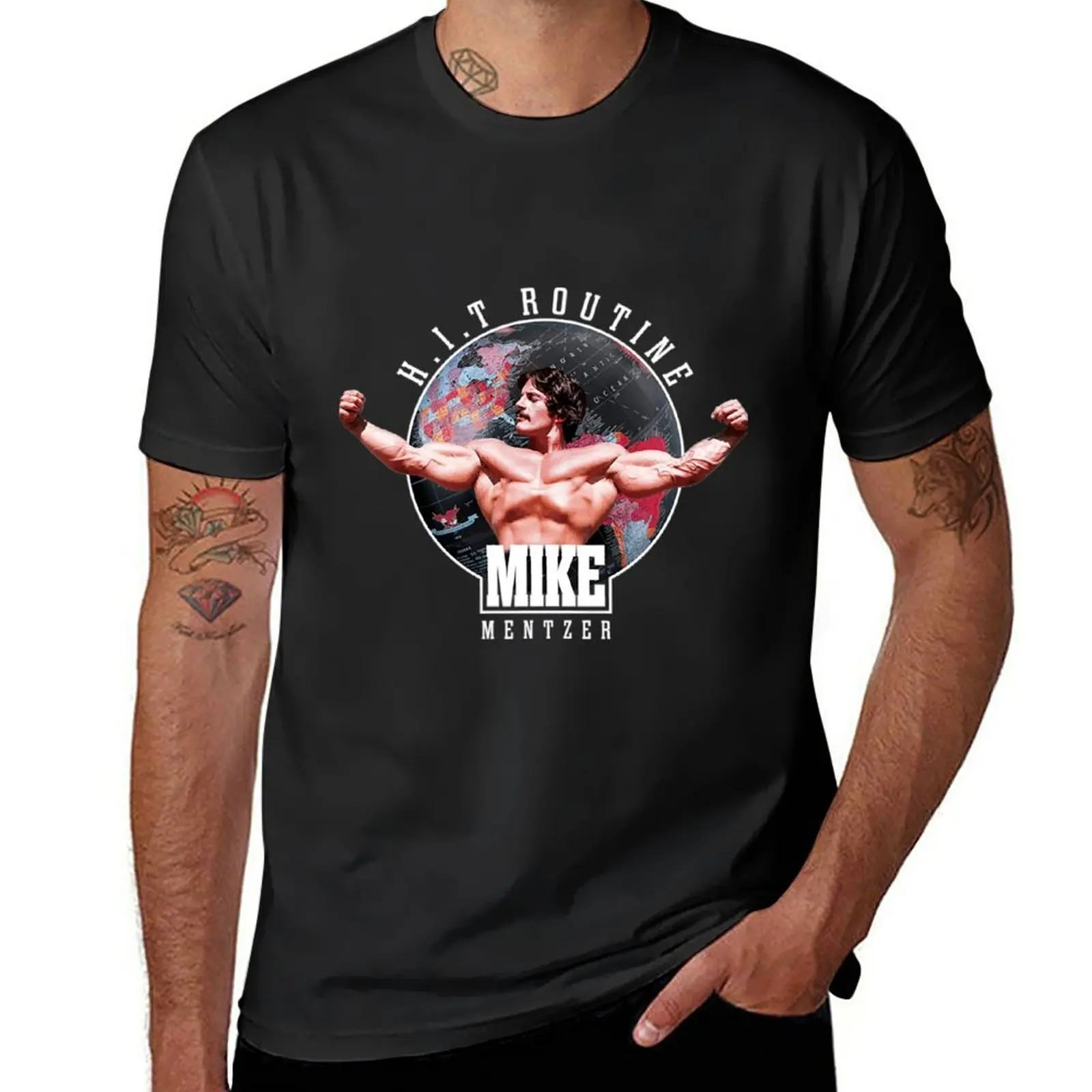 

New Mike Mentzerr Classic Bodybuilding T-Shirt custom t shirts design your own quick drying t-shirt mens t shirt