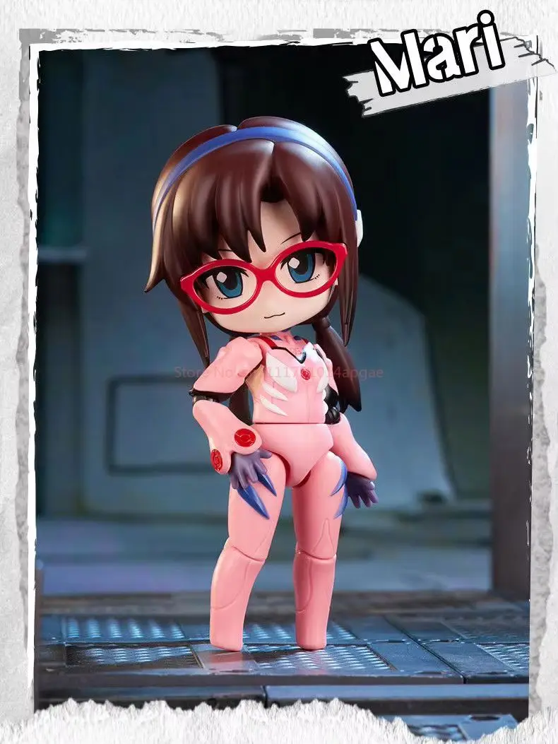 Blokees Eva Evangelion Blind Box Asuka Rei Mari Kaworu Misato Shinji Action Figures Assembled Models Mystery Box Kids Gifts toys view 6