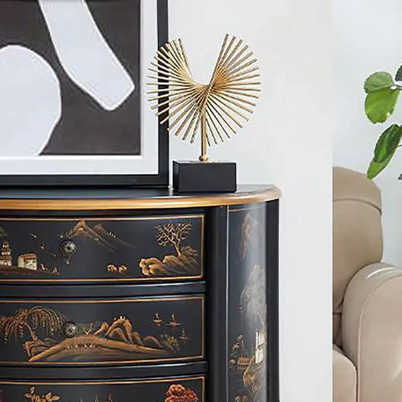 الكلاسيكية خمر طاولة وحدة التحكم تصميم فاخر الجمالية قسط وحدة التحكم الجدول الجمال درج تافولو سالوتو أثاث غرفة المعيشة #3