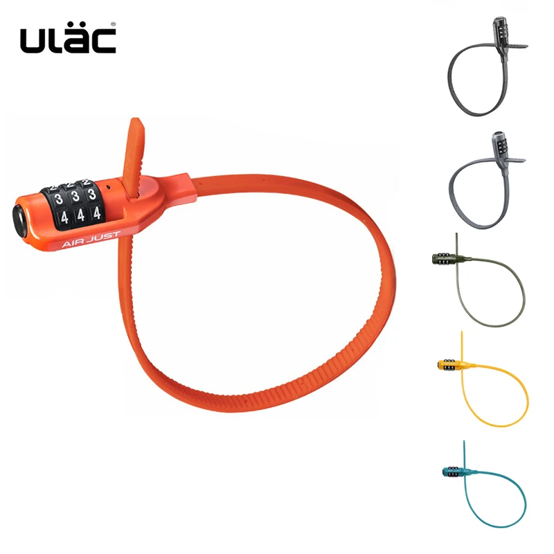 

ULAC 3-Digit Bike Lock Password Zinc Alloy Anti-Theft Lock for Bicycle Helmet MTB & Road Cycling Safety Portable Combo Lock