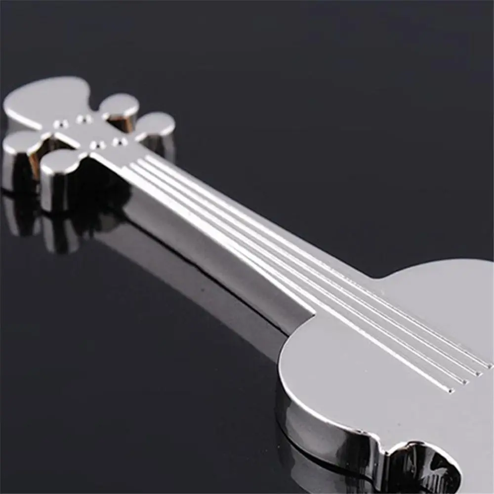 Polished Guitar Design Metal Zinc Alloy Beer Opener Guitar Shaped Bottle Opener Unique Gift