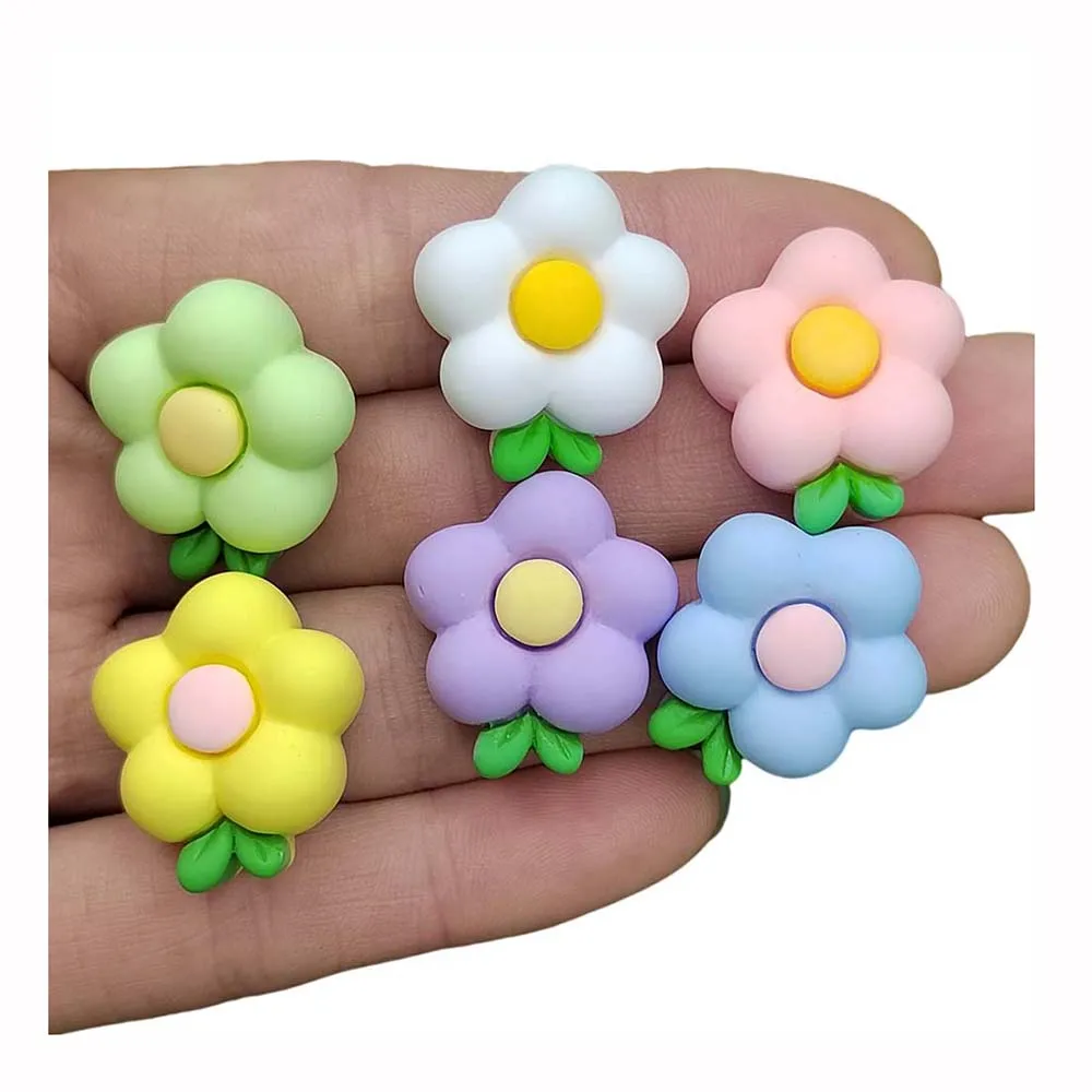 

Resin Flower Flatback Cabochons Scrapbook for DIY Jewelry Making Craft Headwear Embellishments Accessories