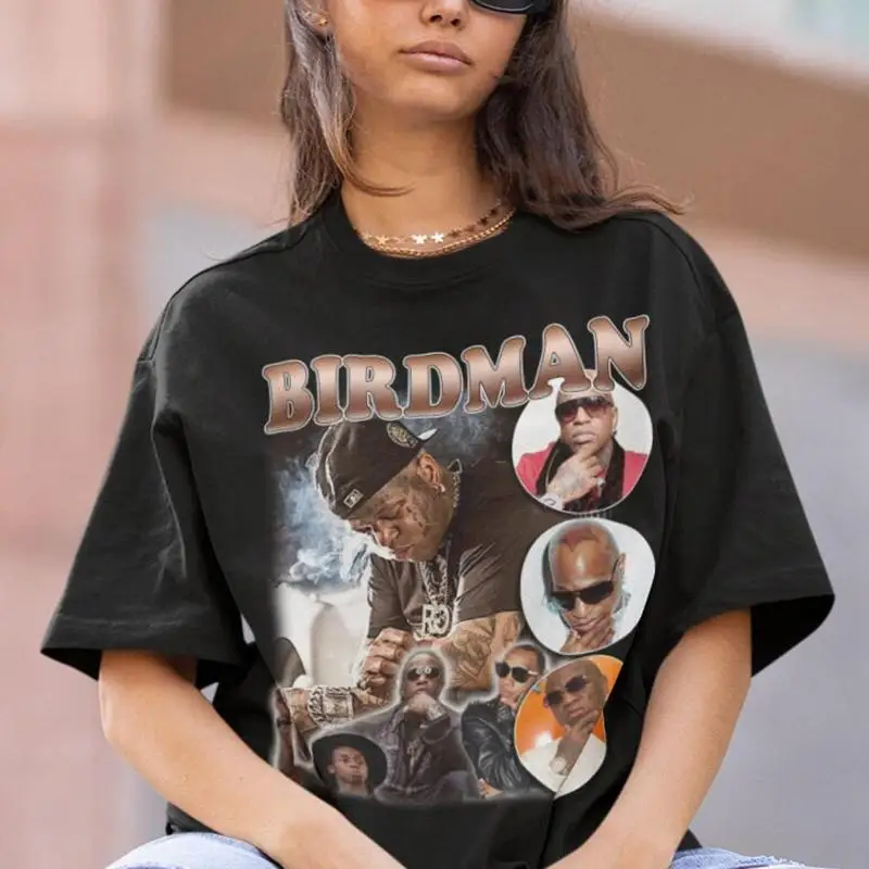 Birdman Hiphop camiseta sudor Vintage Rnb rapero A