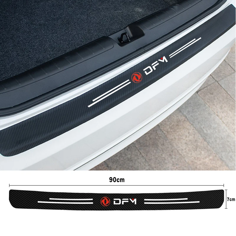 Car Tail Trunk Rear Bumper Protecor Sticker Car Door Sill Guard Decal Strip for Dongfeng DFM AX7 H30 S30 DFSK SX5 SX6 AX4 P11