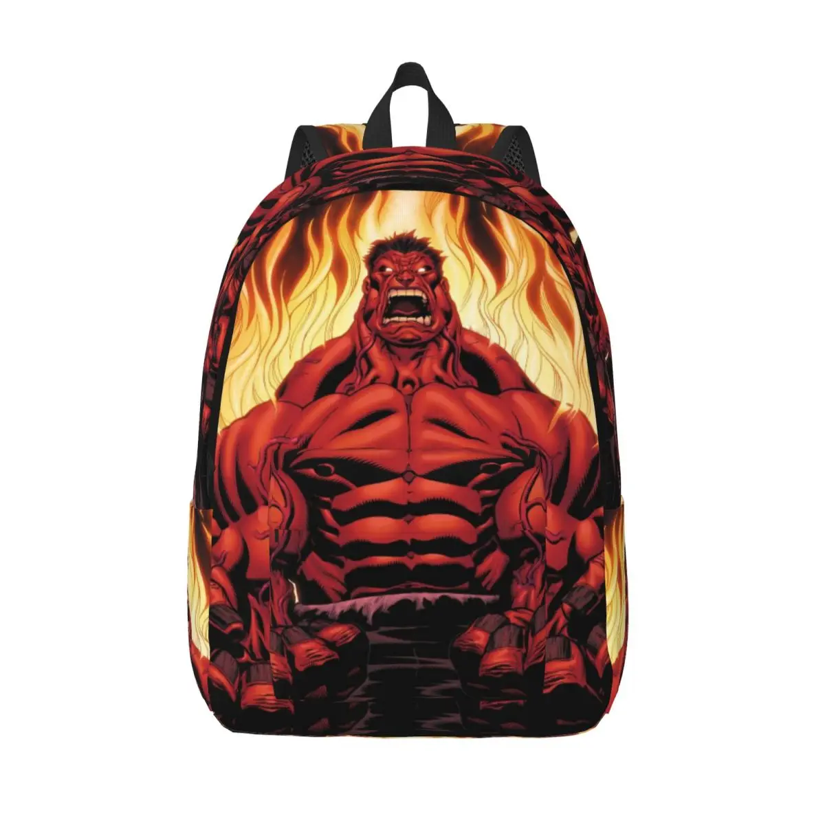 

Custom Red Hulk Canvas Backpacks for Men Women School College Student Bookbag Fits 15 Inch Laptop Bags