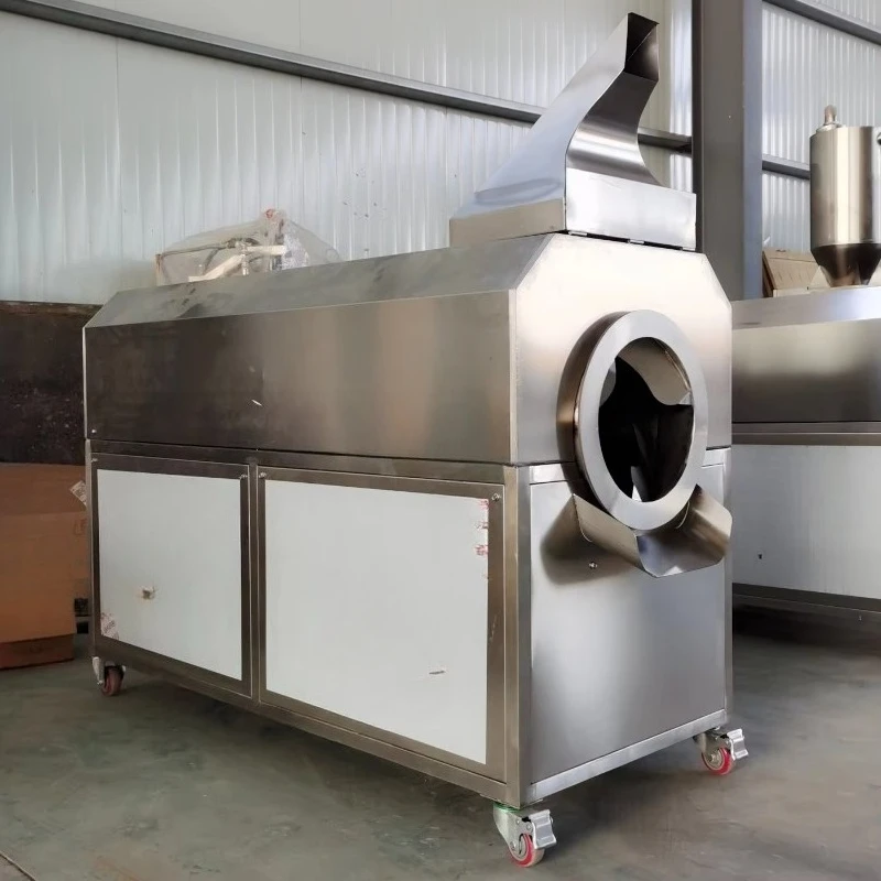 Electric 30kg/Batch-500kg/Batch Spice Roaster Nut Machine New Condition for Peanuts Cashews Sesame Producing Peanut Butter