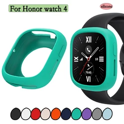 For Honor watch 4 Watch Shell Soft Silicone Clear Screen Protector Case Super Light Colorful Hollow Cover