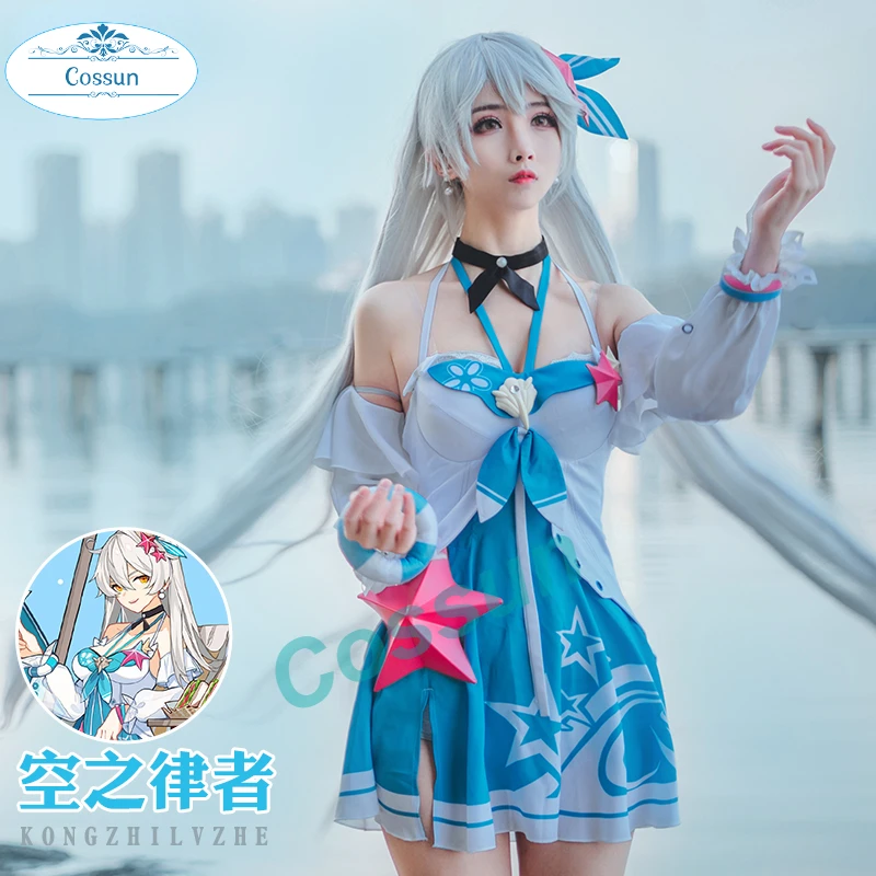 

Honkai Impact 3rd Kiana Kaslana Cosplay Costume Anime Game Outfit Halloween Swimsuit Lovely Women Dresses