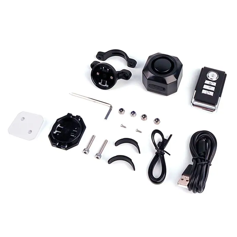 bicycle-alarm-system-rechargeable-accessoriesvehicle-theft-with-remote-controlbicycle-lock-b12b