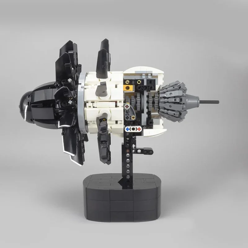 Moc CFM RISE 엔진 빌딩 모델 블록 키트 터보 제트 엔진 Diy 조립 벽돌 기계 과학 교육 장난감 어린이 선물