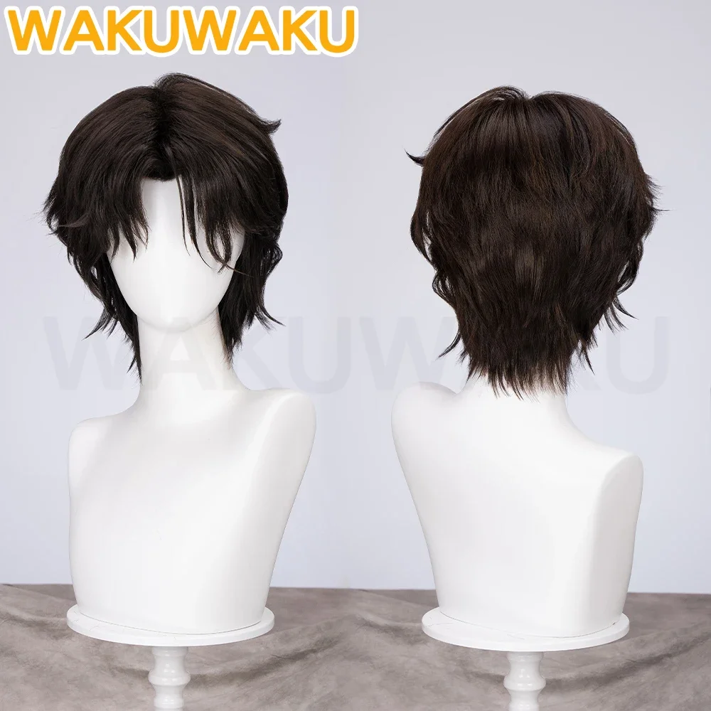 Cosplayin estoque jayce peruca jogo cosplay wakuwaku masculino 28cm cabelo curto arcane temporada 2 jayce cosplay peruca dianteira do laço livre boné peruca