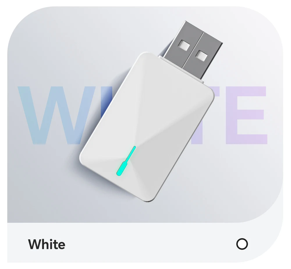 محول BYLITU Mini U3 اللاسلكي: صغير كافي، سلكي CarPlay/Android Auto إلى لاسلكي، التوصيل والتشغيل، بدون بطاريات، قابلية التكيف واسعة.