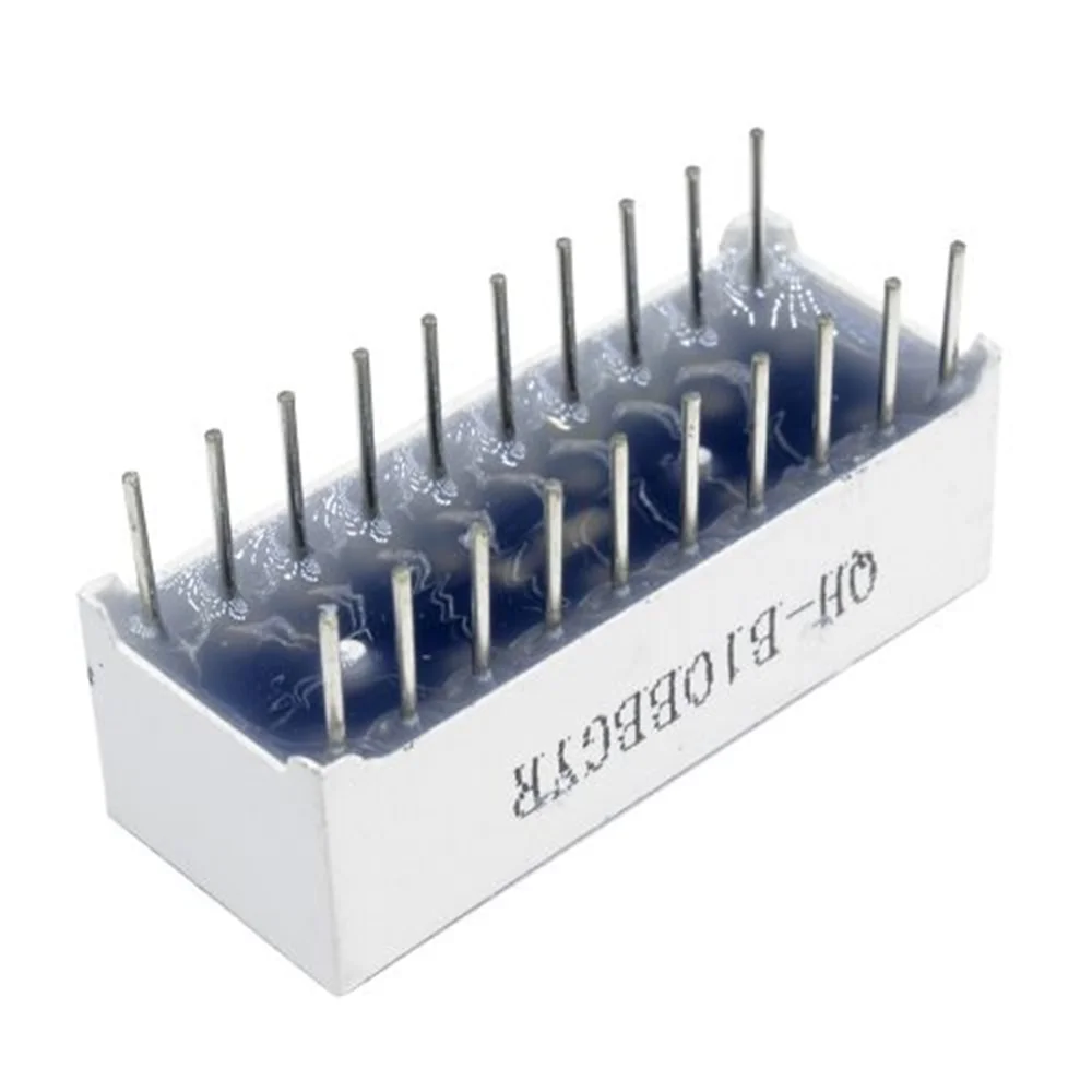 5 Pieces of 10 Segment LED Strip Light Display 5 Segments of 4-color Red Yellow Green Blue LED Battery Capacity Display Module