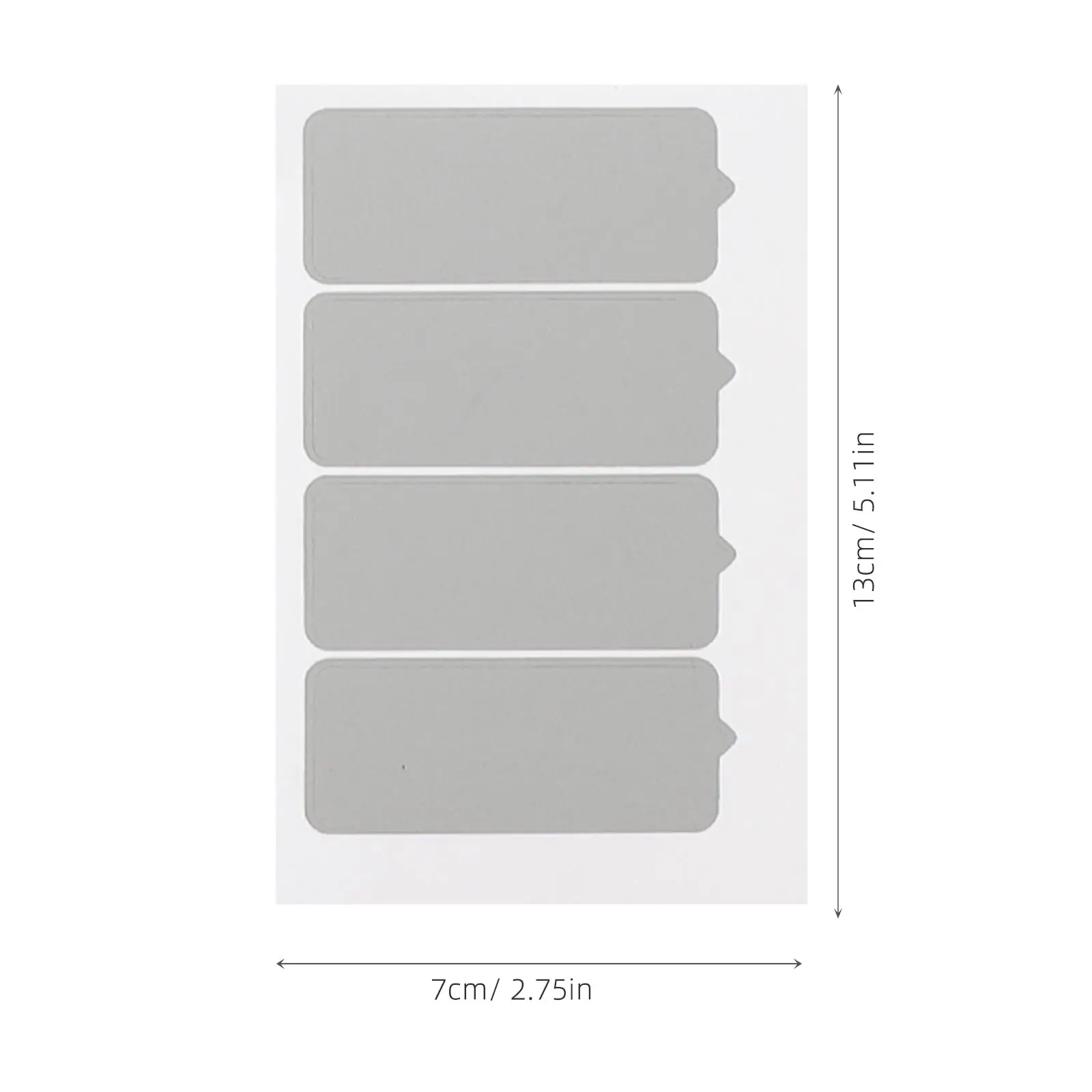 

1 Sheet Scratch-Off Stickers Silver Grey 24 Labels DIY Creative Personality Labels Message Notes for Birthday Party Wedding Save