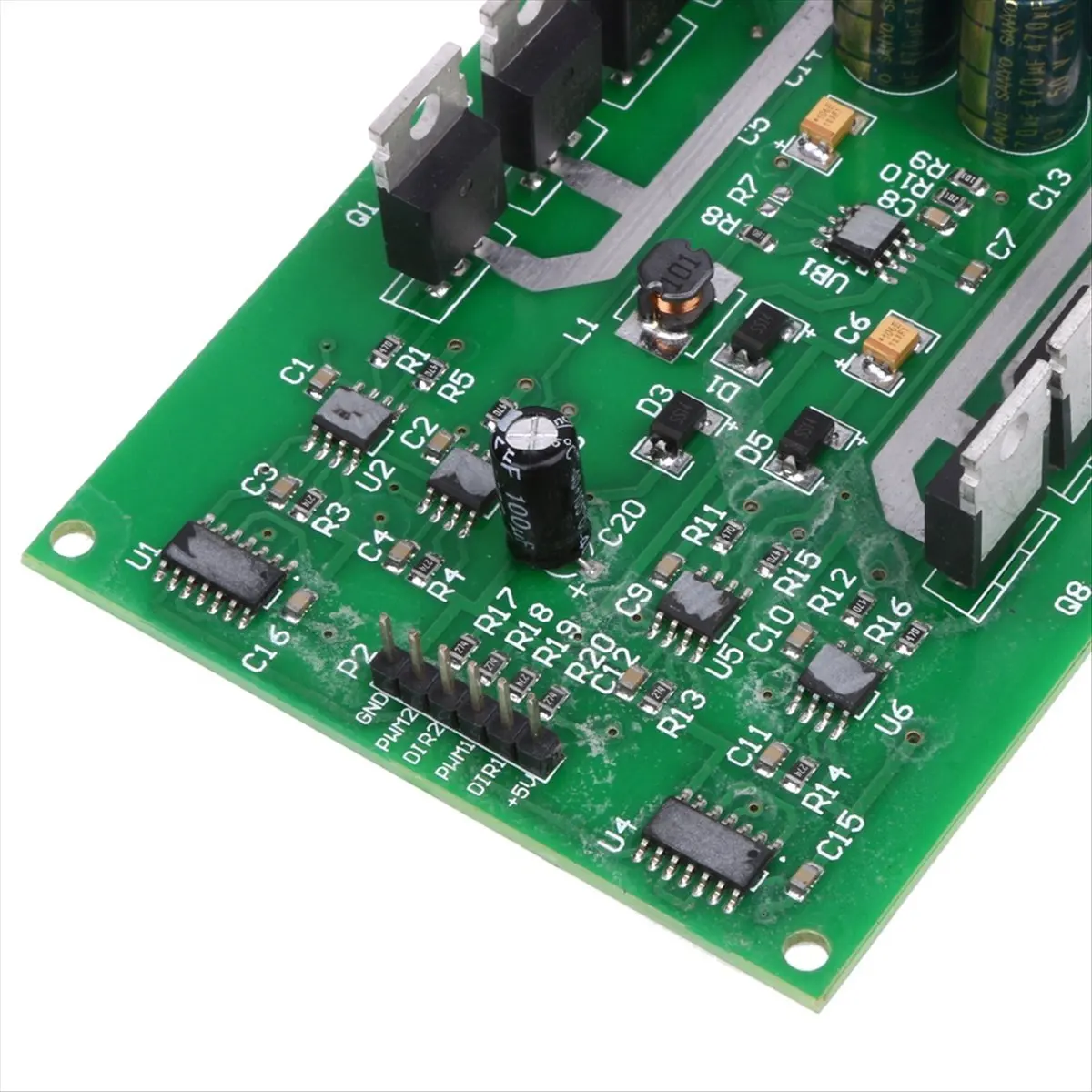 【Fast Delivery】-616-Dual Motor Driver Module Board H-Bridge DC MOSFET IRF3205 3-36V 10A Peak30A