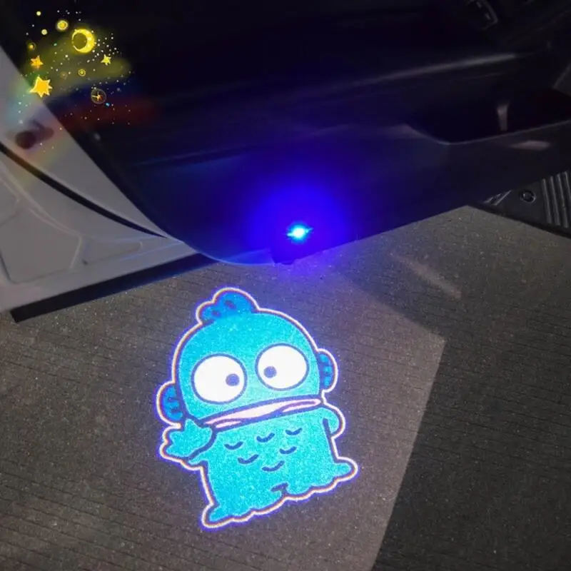 

Sanrio Car Projector Light Car Ambience Light Cute Cartoon Hangyodon Car Decorative Light Automatic Switch Light Car Gift