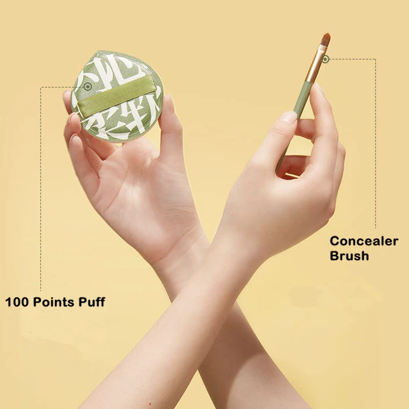 Hot Soft Air Cushion Cosmetic Puff Concealer Brush Elastic Marshmallow Cosmetic Foundation Powder Puff Round Make Up Sponges Set