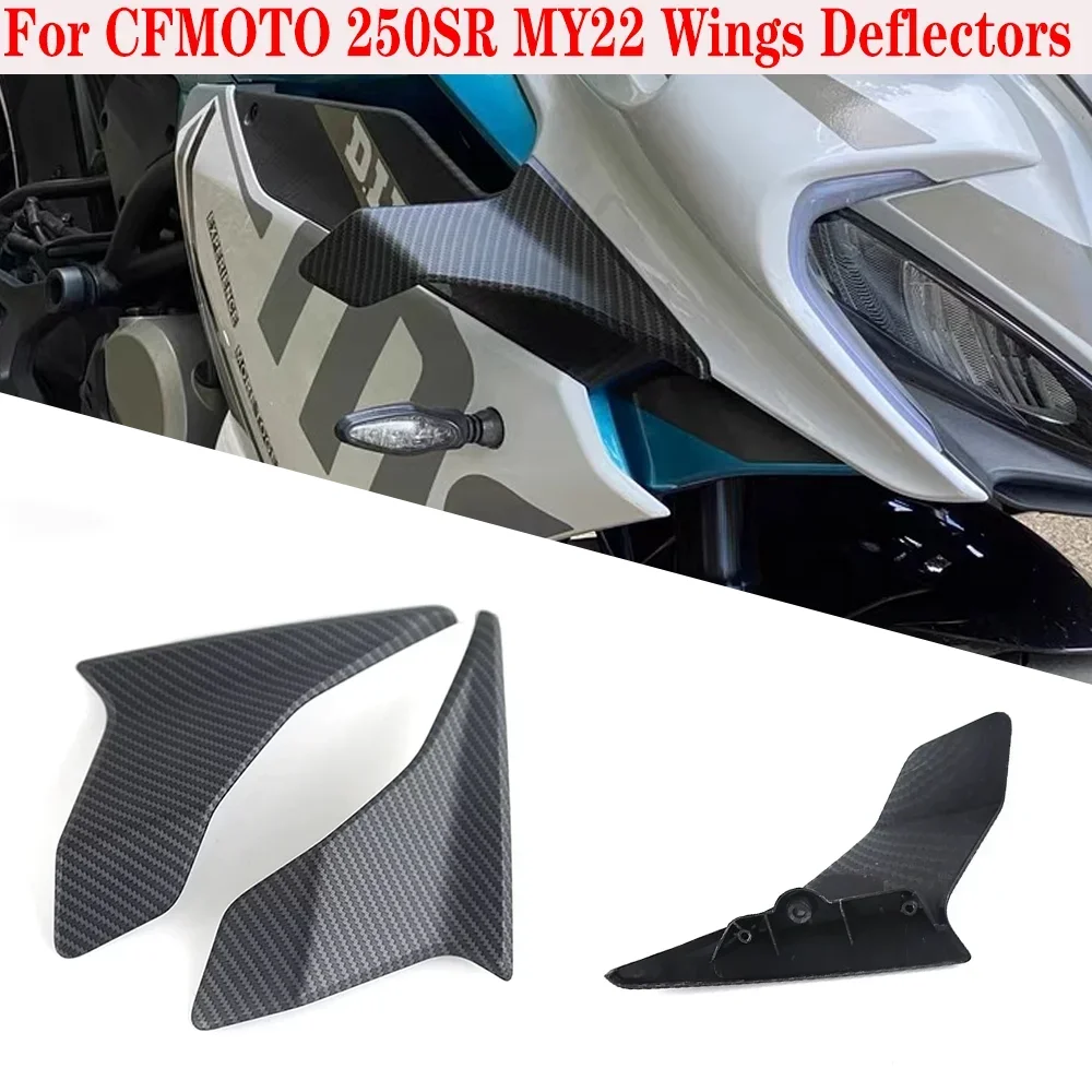 

FOR CFMOTO CF250SR SR250 MY22 Motorcycle Parts Side Downforce Naked Spoilers Fixed Winglet Fairing Wings Deflectors