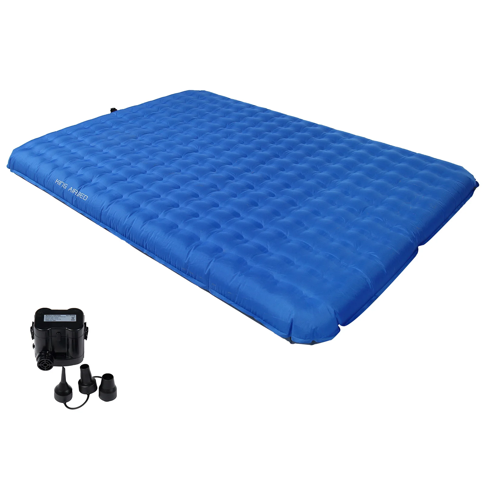 KingCamp Double Air Pad, 6.0 Inches Extra Thick Ultralight Inflatable Sleeping Pad For Camping, Hiking, Courtyard, Carry Bag