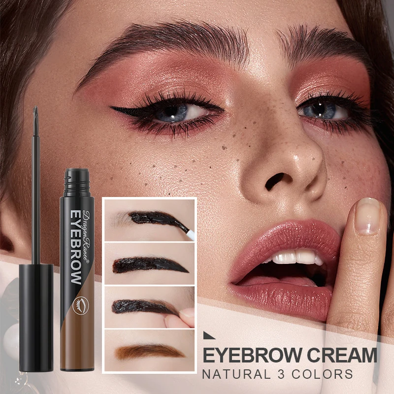 Gel à sourcils déchirable, crème de teinture pour sourcils, longue durée, imperméable, sans perte de couleur, liquide de teinture pour dessin des sourcils